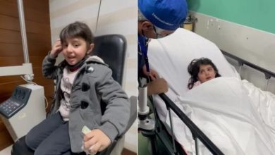 تمكنت طفلة سورية تبلغ من العمر 6 سنوات من الرؤية بعينيها لأول مرة على يد جراحين من الكويت في مخيمات اللجوء بالأردن.